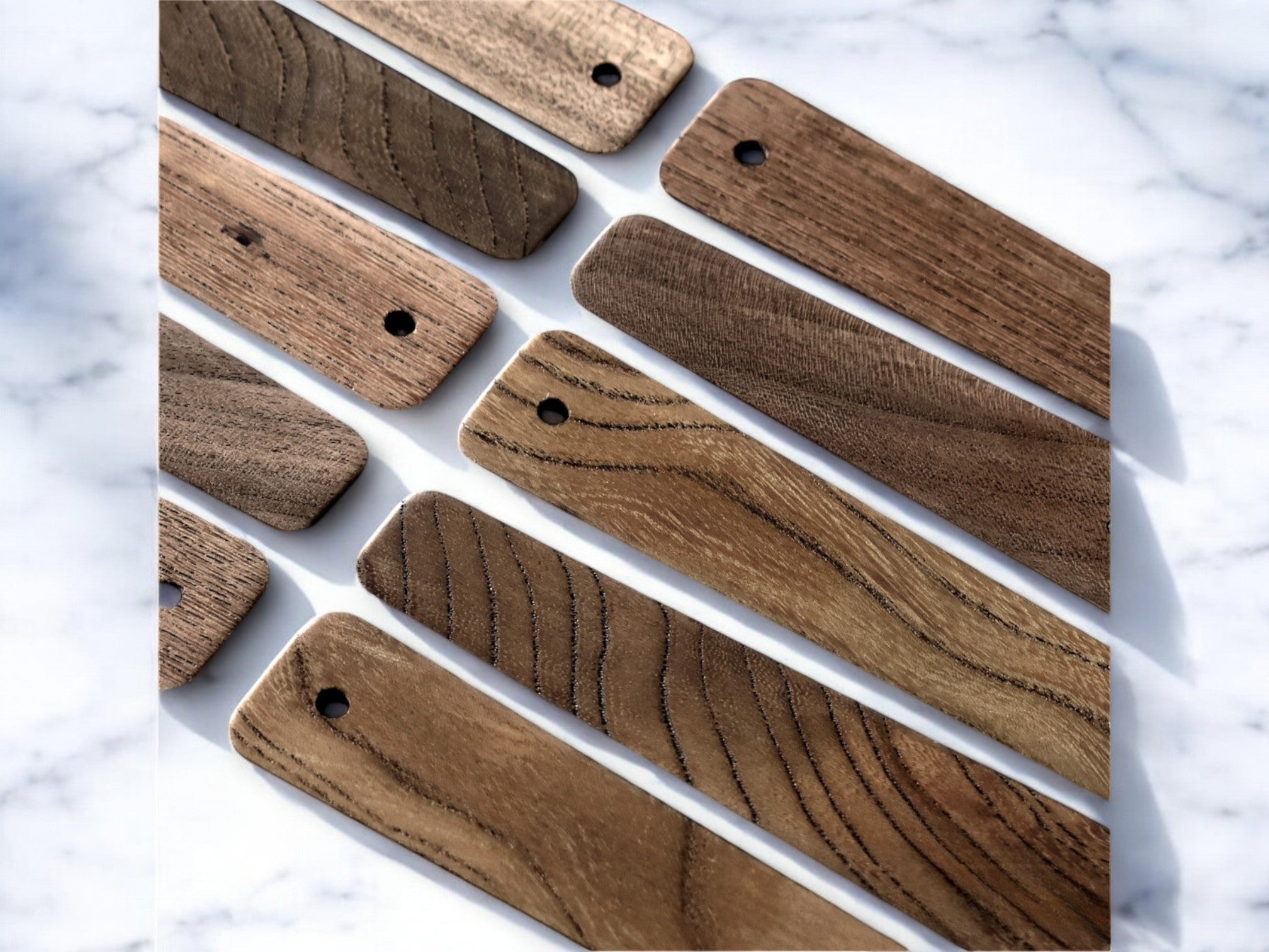 Bookmark Black persimmon, Jindai Zelkova, Jindai cedar  [Custom Engraving Included]