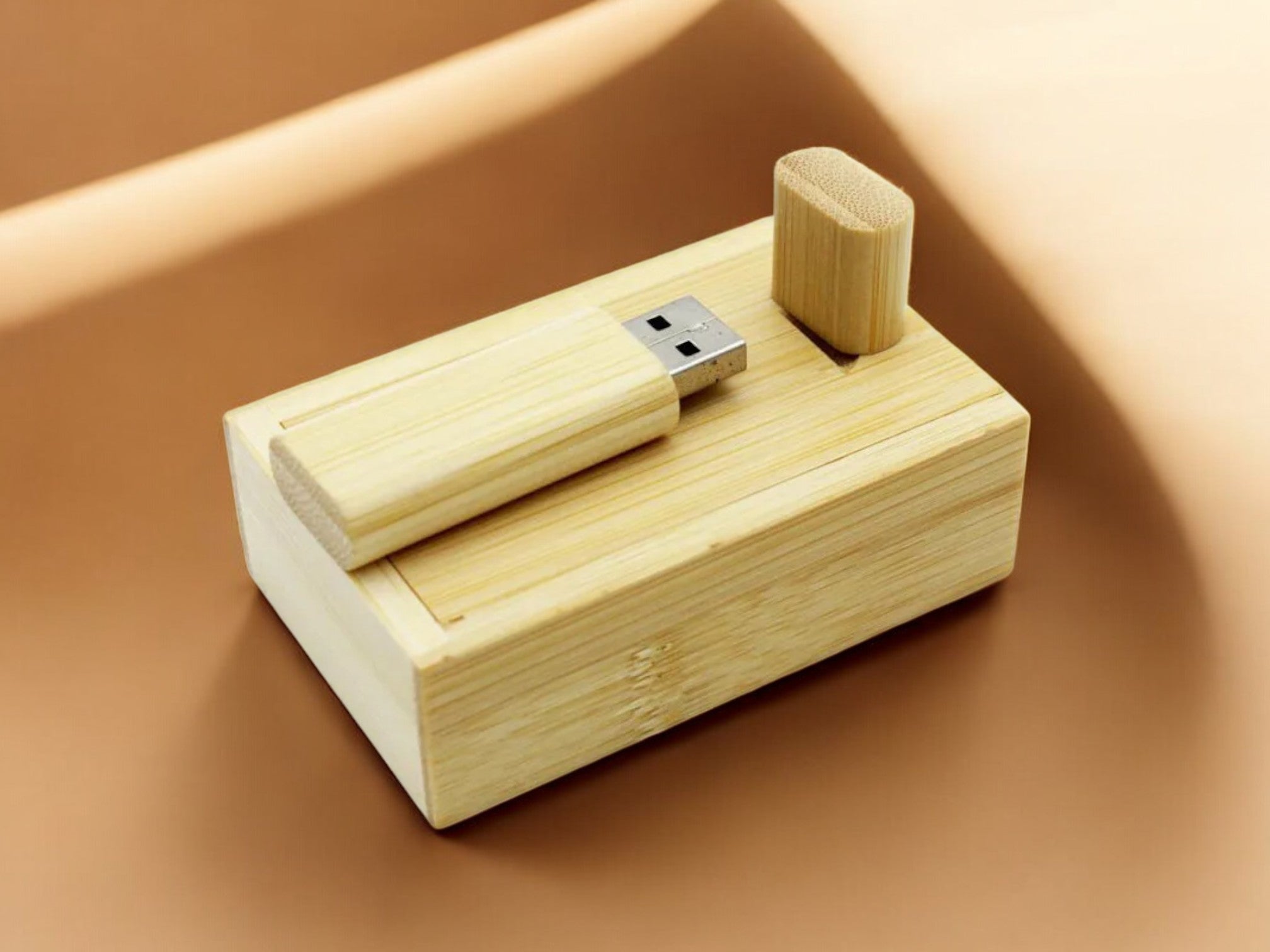 MOKU Bamboo USB Drive (16GB to 64GB)  [Custom Engraving Included]