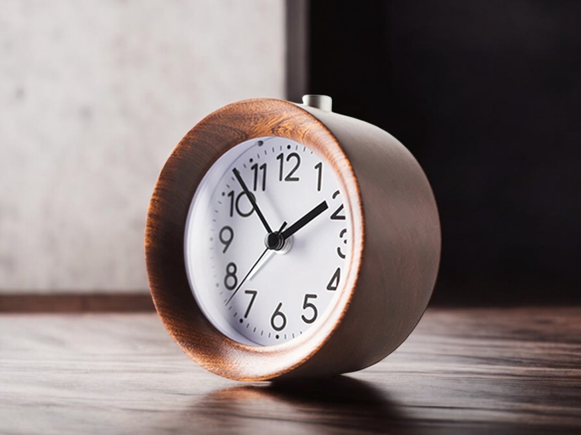 Silent Wooden Bedside Alarm Clock