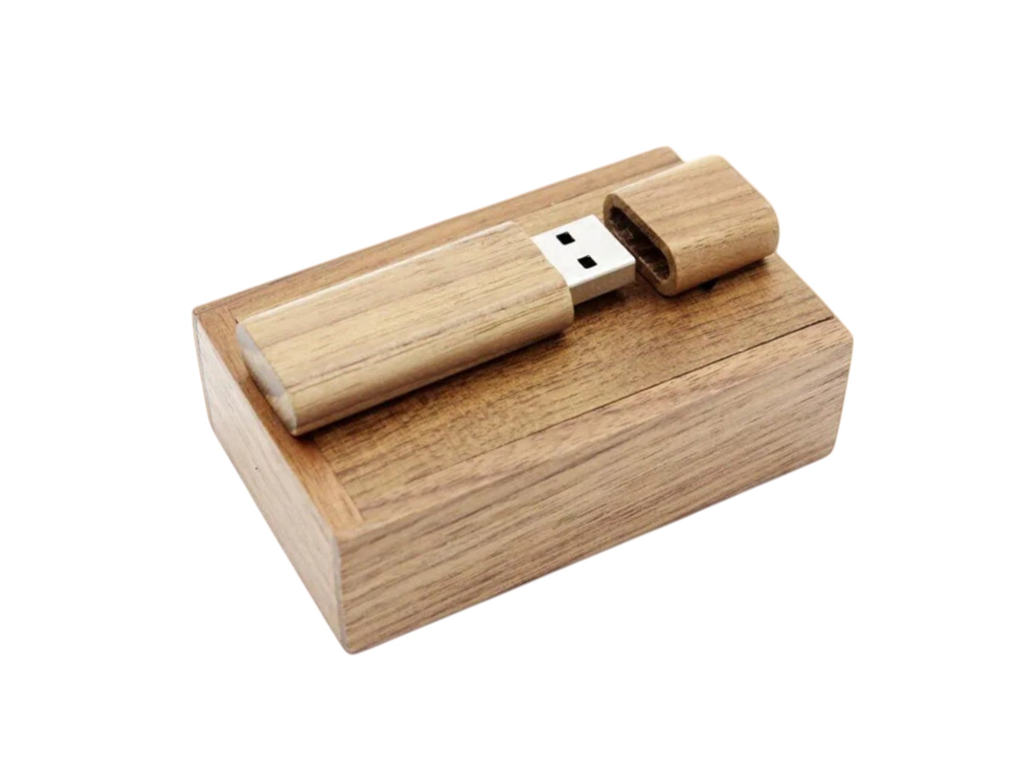 MOKU Bamboo USB Drive (16GB to 64GB)  [Custom Engraving Included]