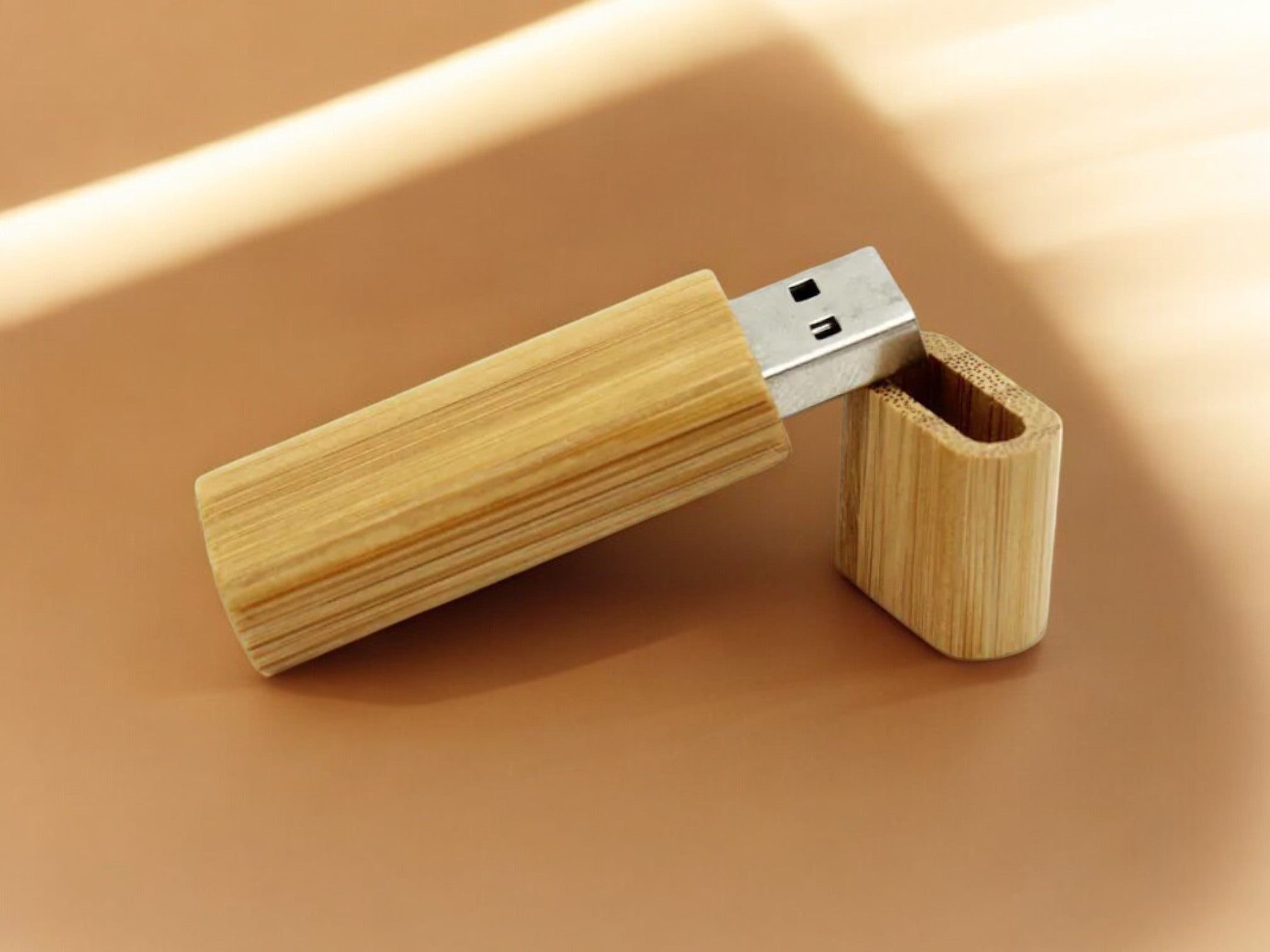 MOKU Bamboo USB Drive (16GB to 64GB)  [Custom Engraving Included]