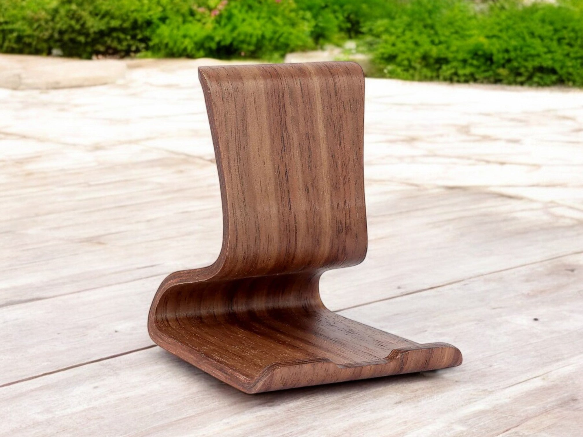 Wooden Tablet & Phone Stand - Universal Desk Holder