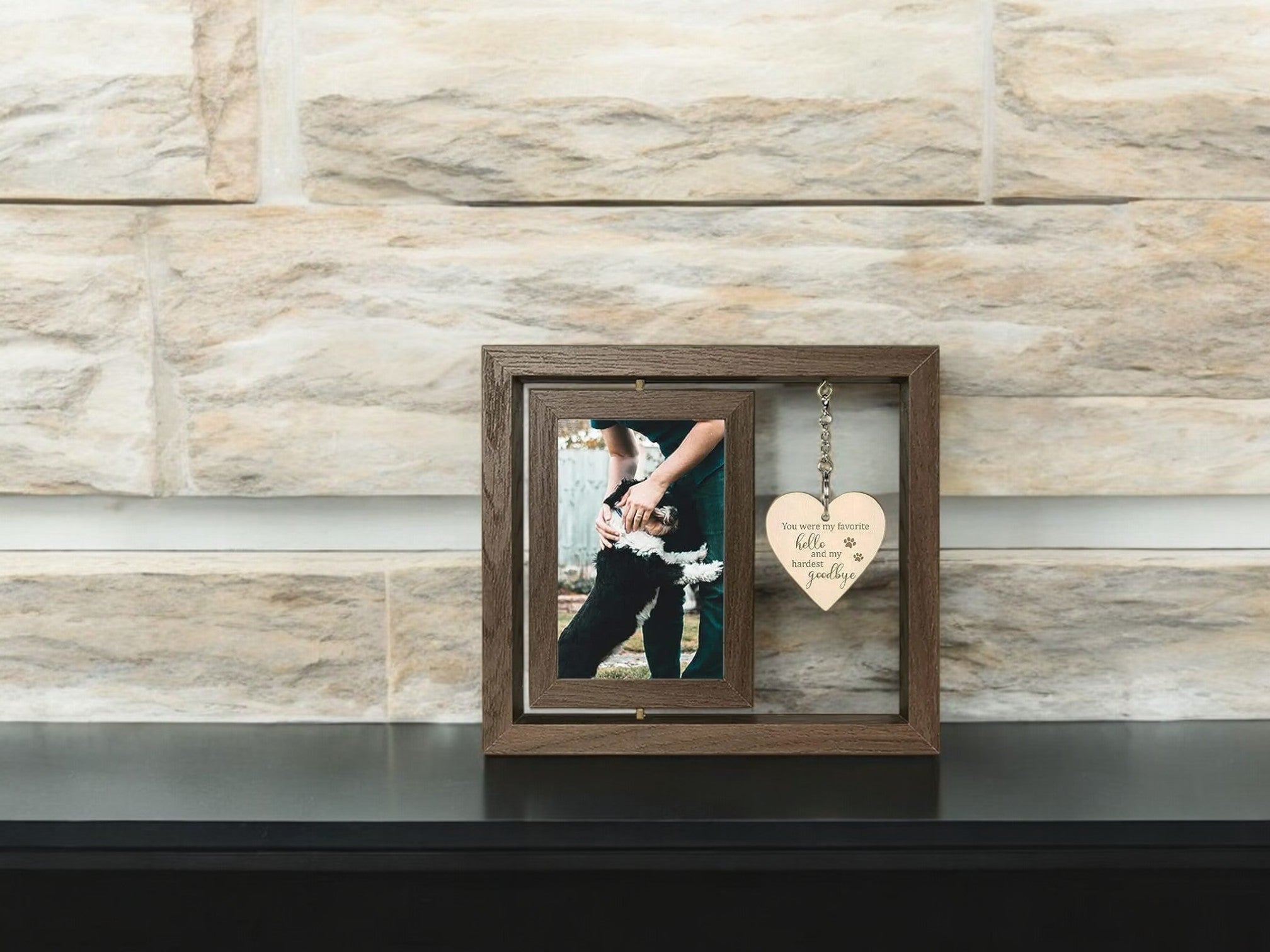 Rotatable Solid Wood Photo Frame