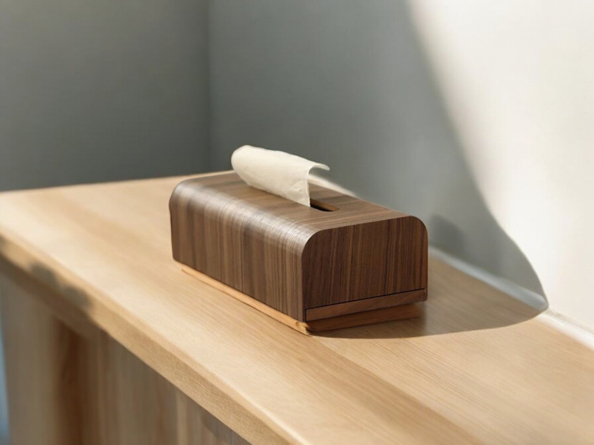 Elegant Wooden Tissue Box Cover