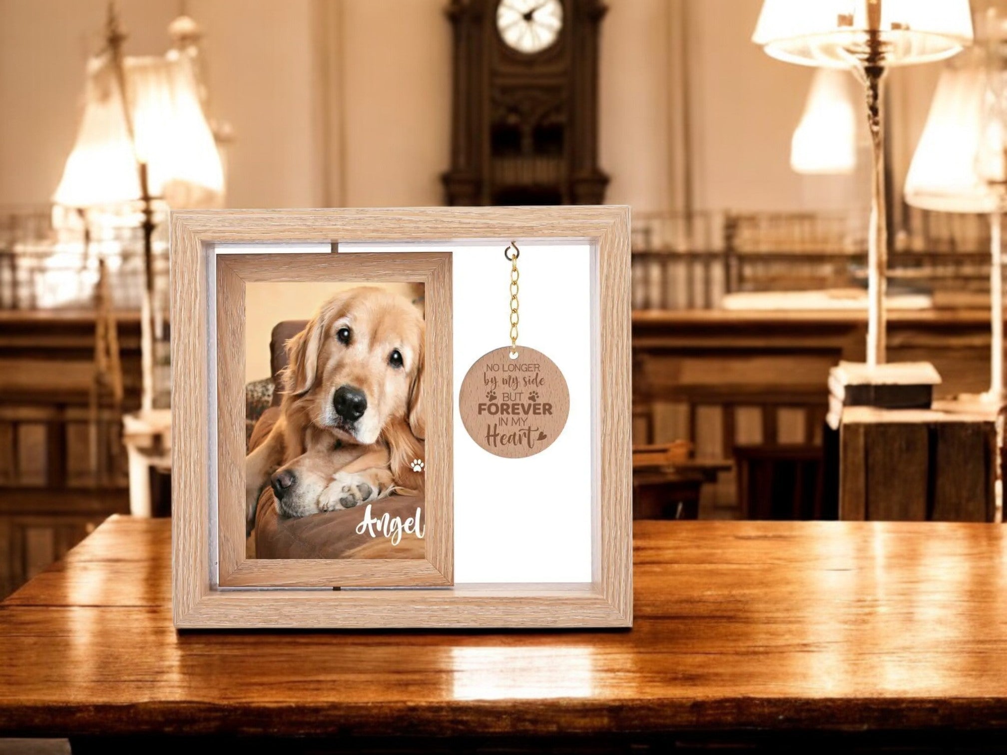 Rotatable Solid Wood Photo Frame