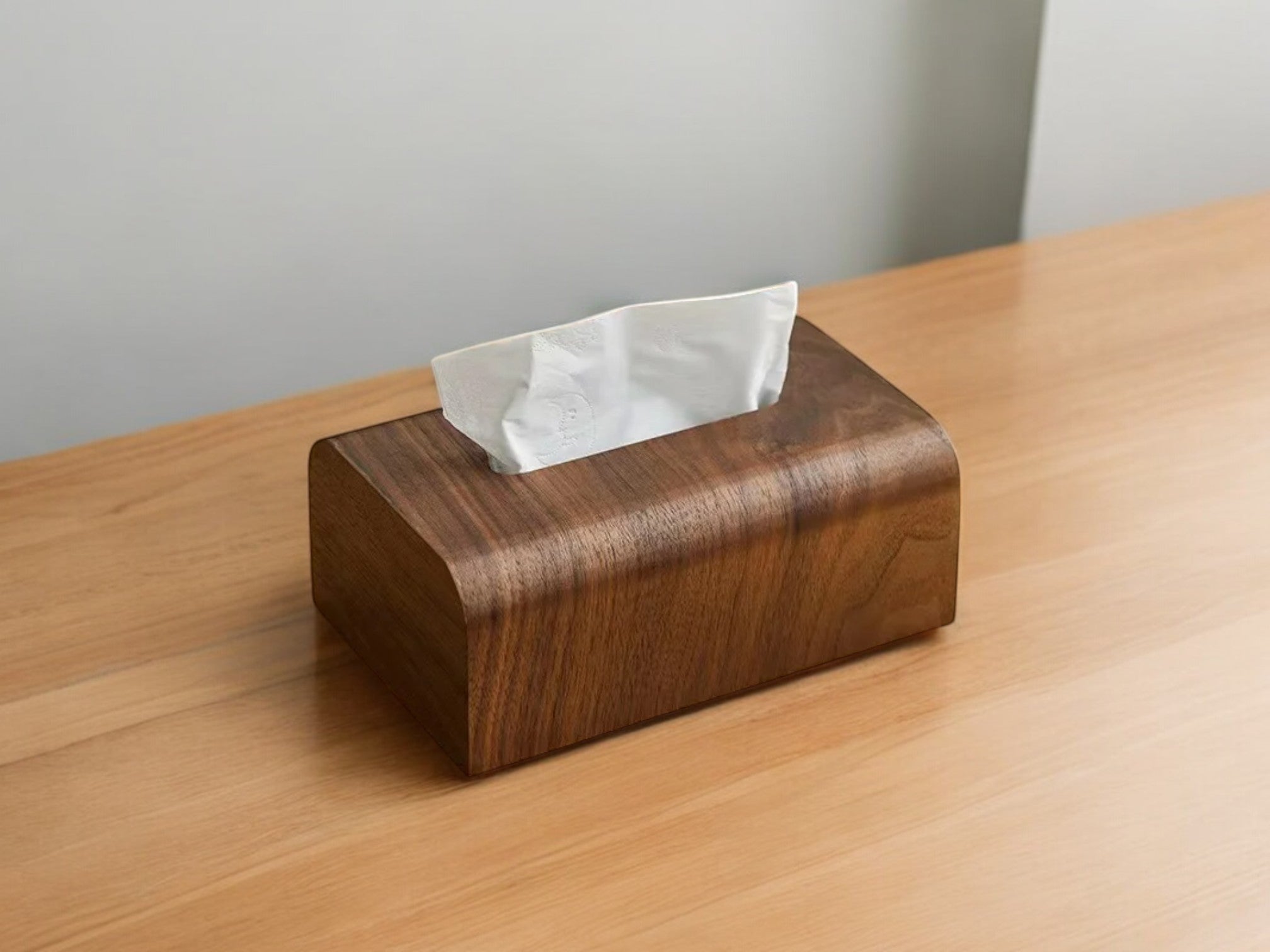 Elegant Wooden Tissue Box Cover