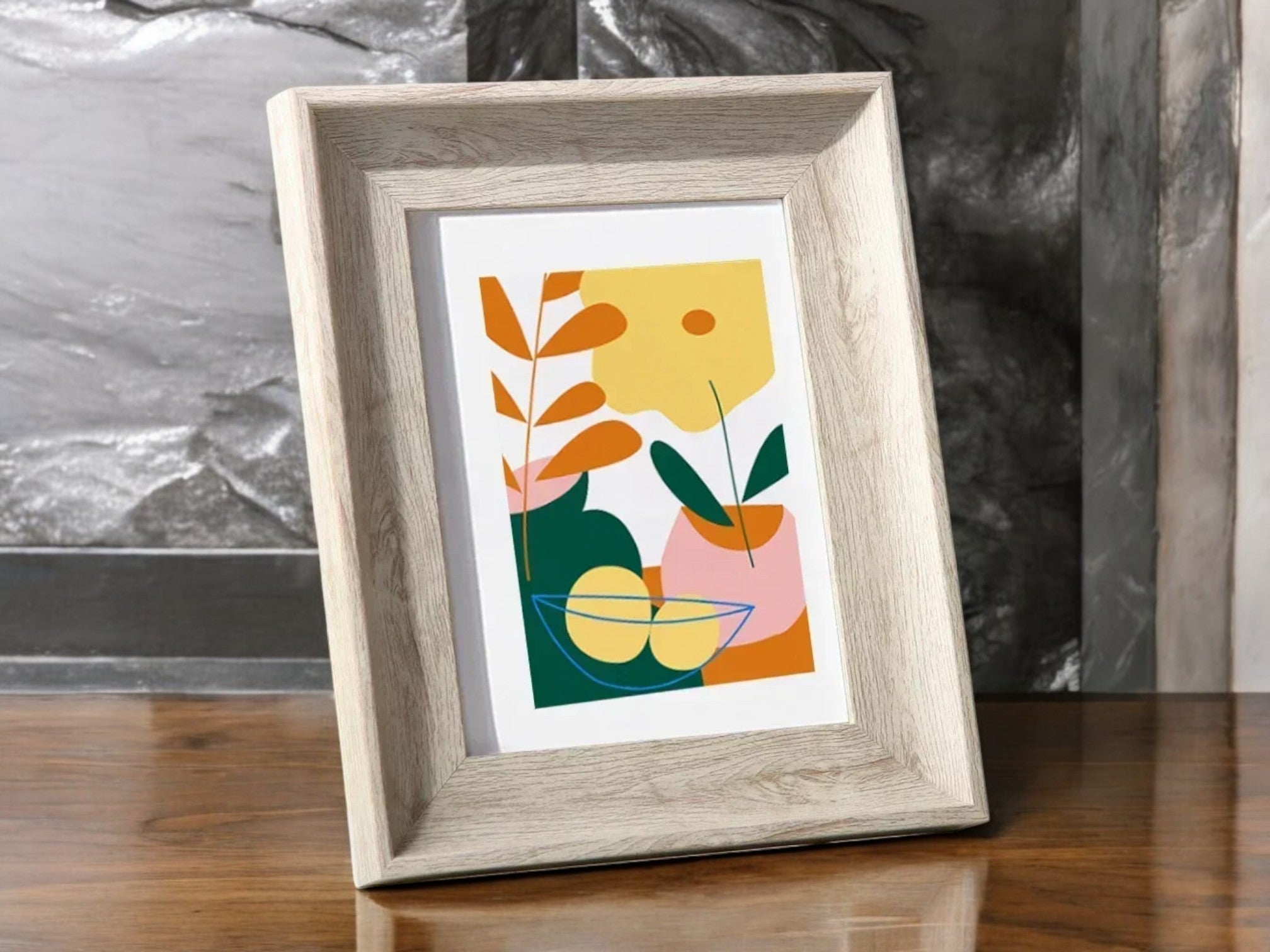 MOKU Retro Elegance Wood Frame – Timeless Design for Artful Spaces