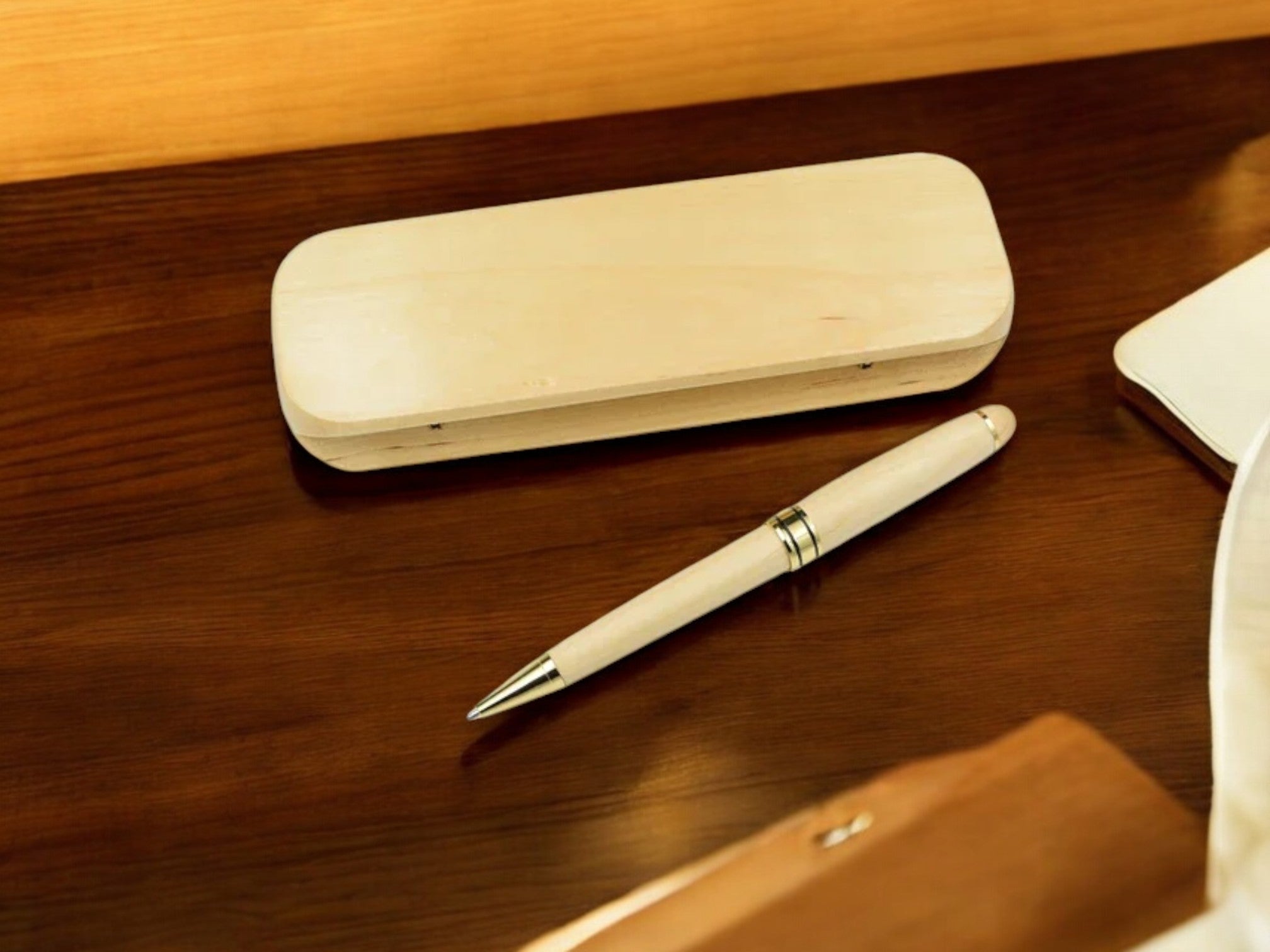 MOKU Signature Series Luxury Wooden Ballpoint Pen & Gift Box – Elegance in Every Stroke