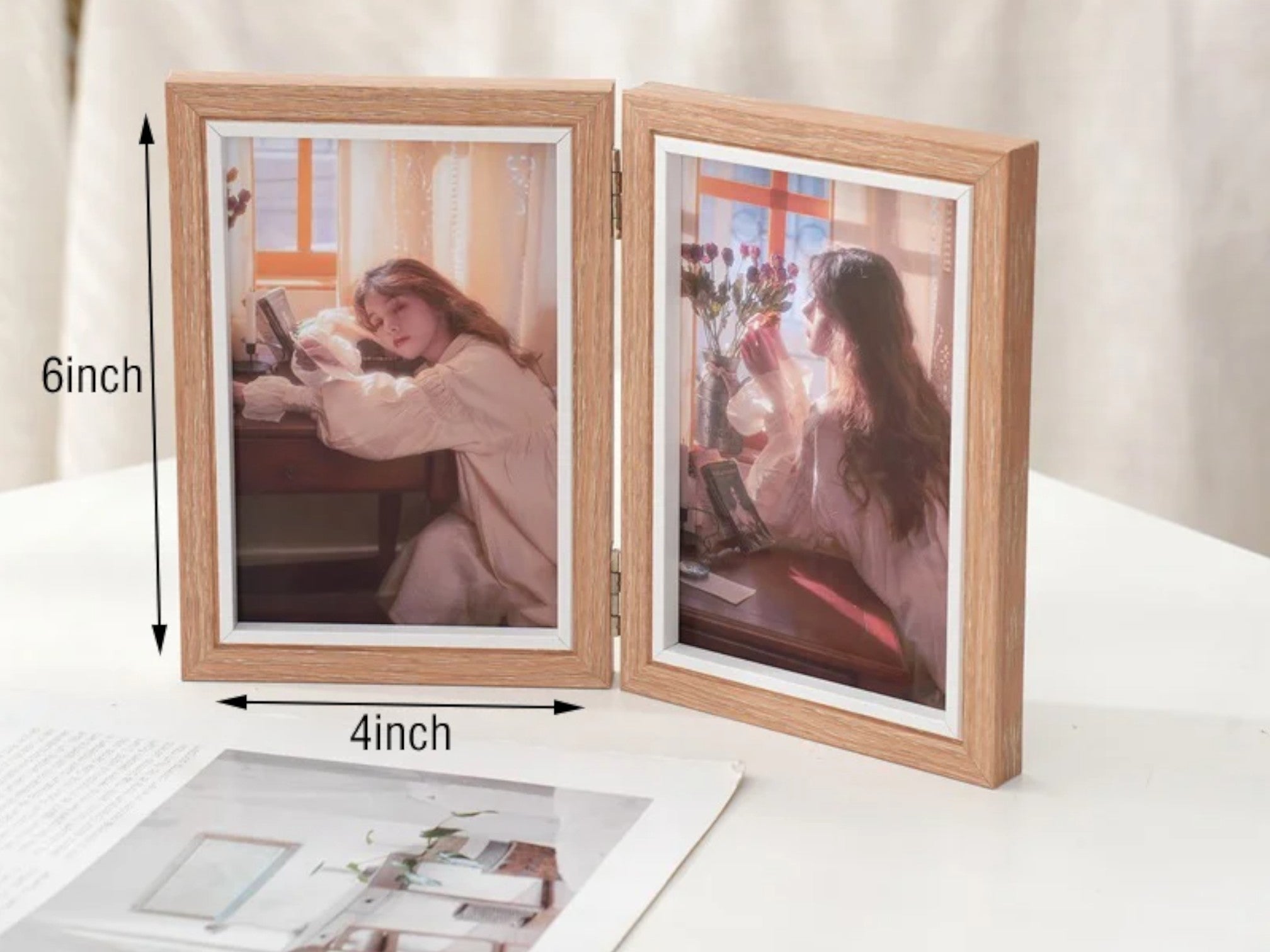 MOKU Folding Wood Photo Frame