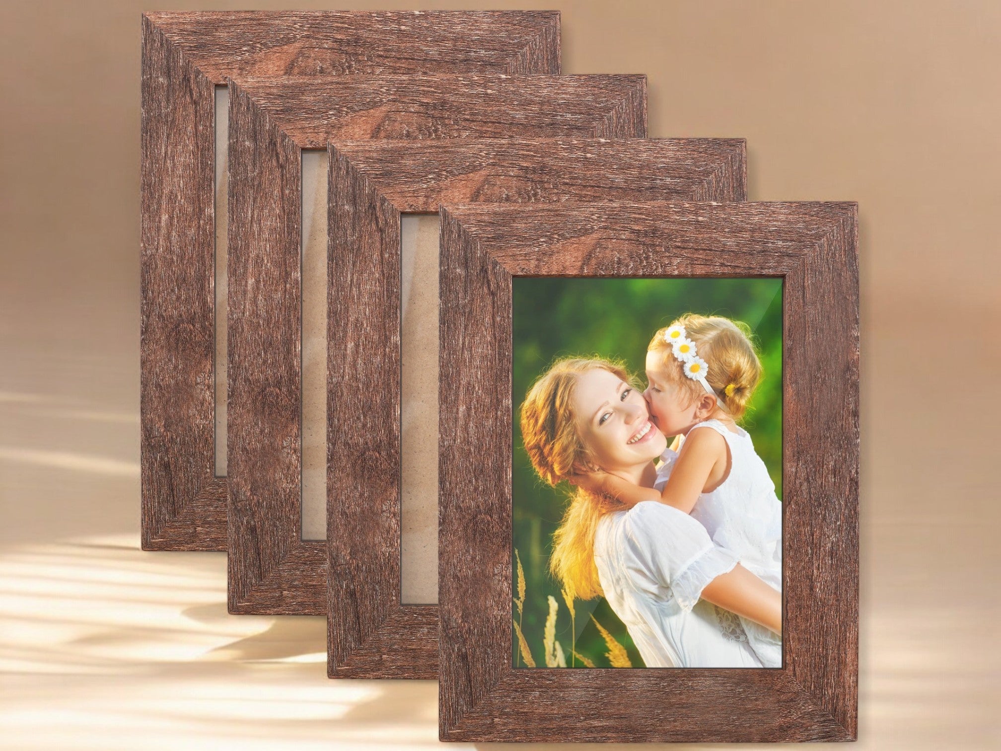 MOKU Artisan Wood Frames – 9×7 Inch (Set of 4)