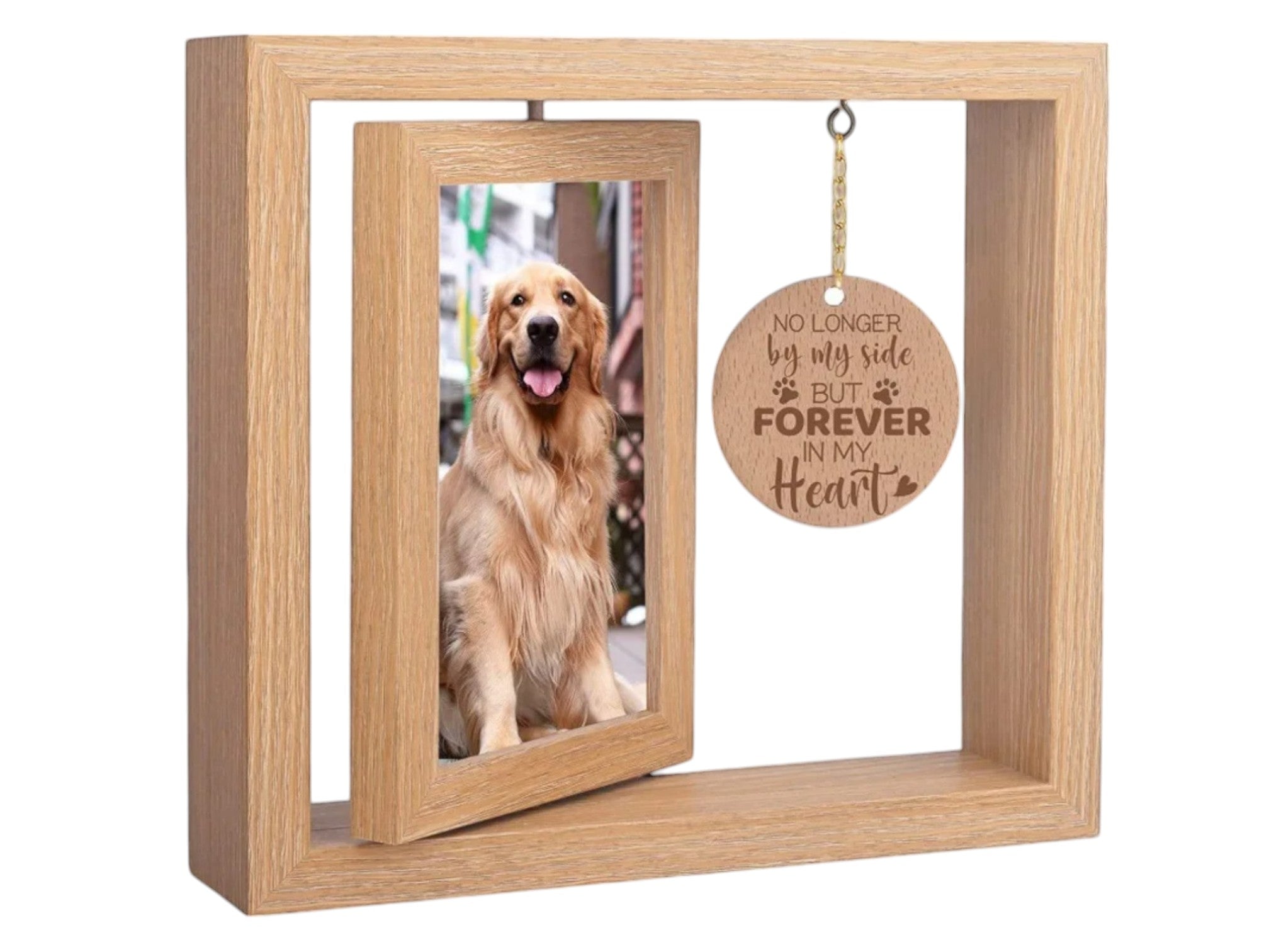 Rotatable Solid Wood Photo Frame